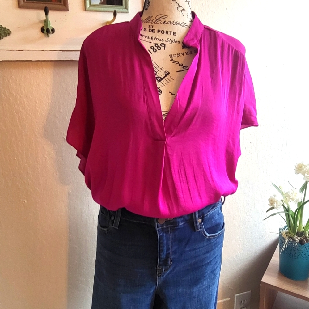 Womens Pink Naked Zebra Blouse